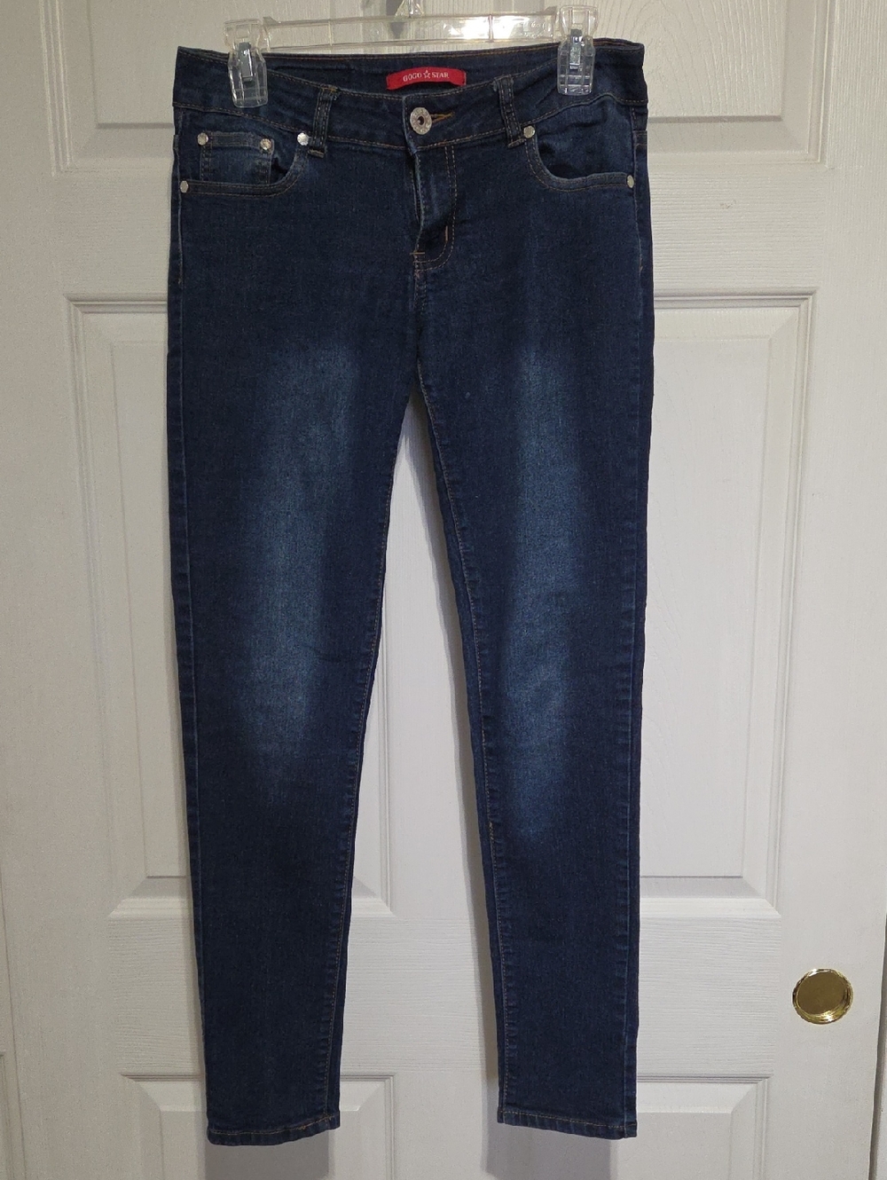 Women's Dark Indigo Skinny Jeans — Stretch Comfort
